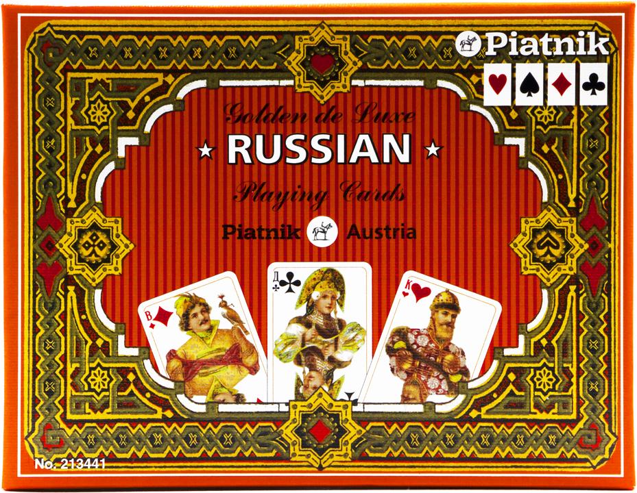 Spielkarten Piatnik Lux Russisch Gold 2 Decks