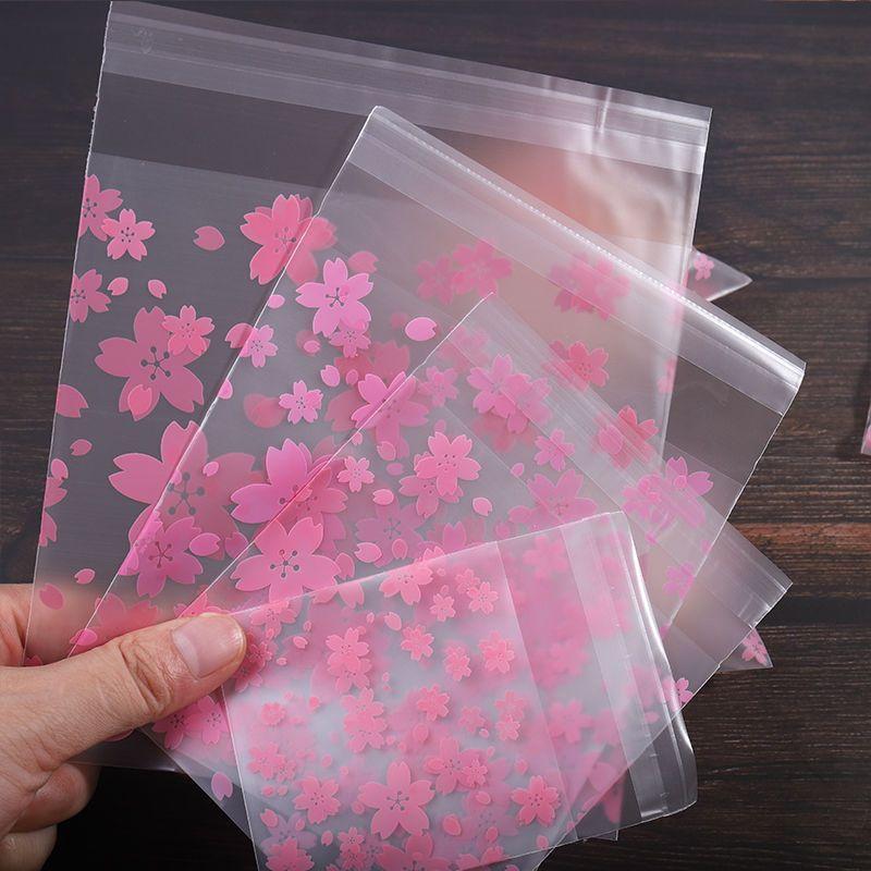 Frosted Mooncake Packaging Bag Cake Tray Self Sealing Handmade Soap Cookies Donut Snowflake Pastry Packaging Self-adhesive Bag
