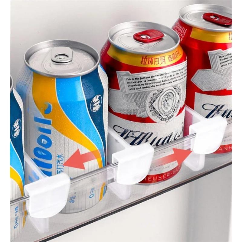 1/20PC Universal Retractable Refrigerator Storage Partition Board Plastic Divider Storage Splint Drink Bottle Can Shelf Organizer