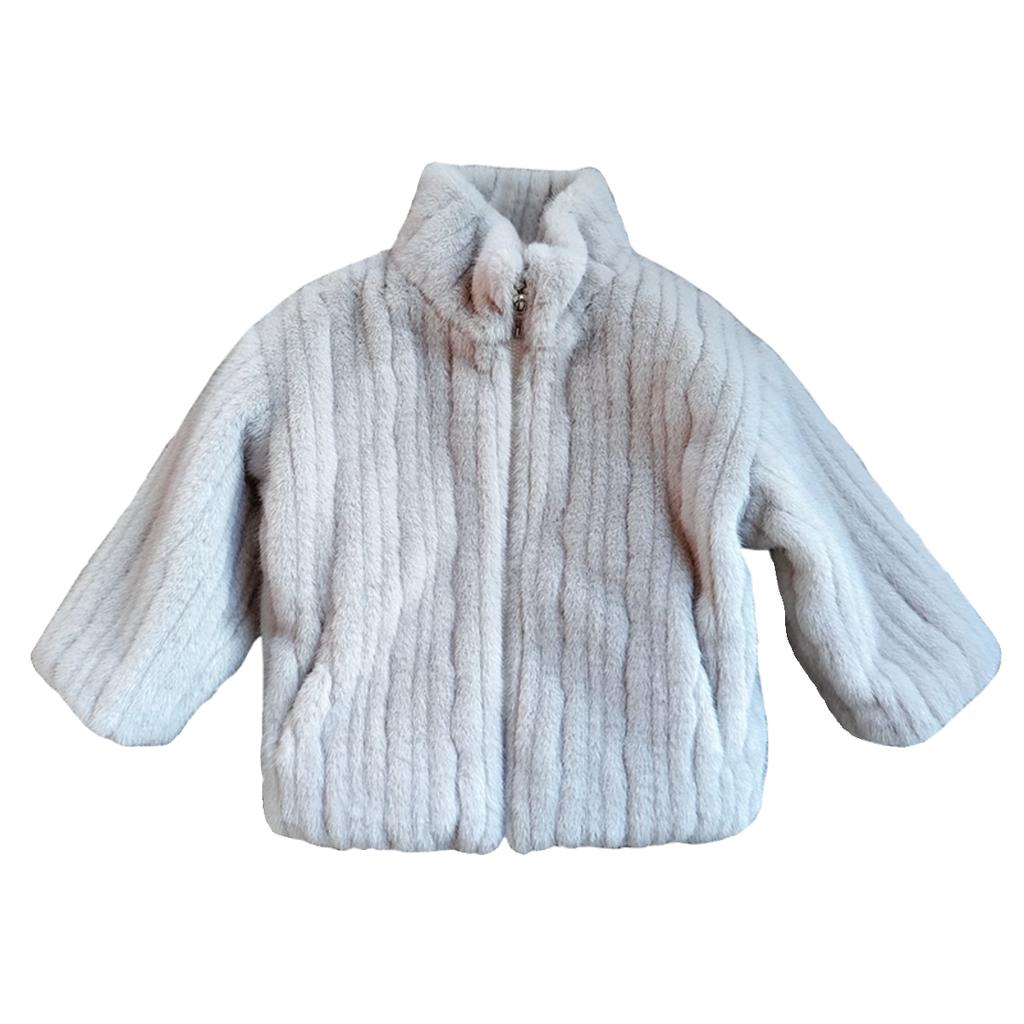 Stilvolle und warme Freizeit-Baumwolljacken für Jungen, Winter-Nerzmantel für Kinder und flauschige Oberteile für Mädchen