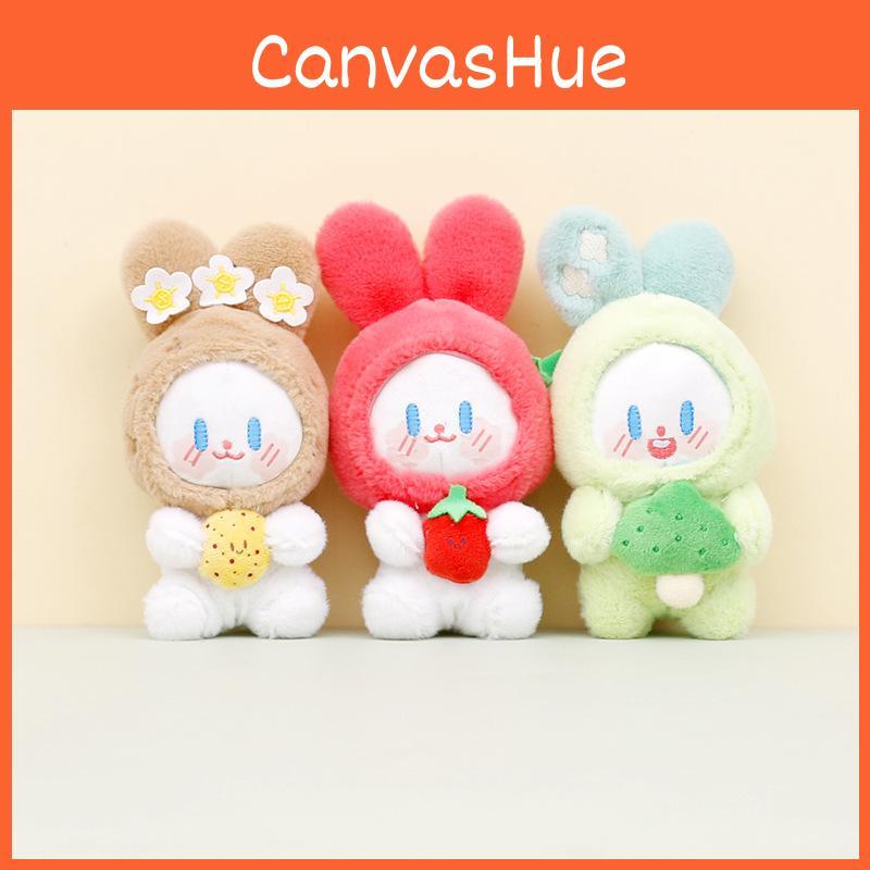 Creative Tomato Bunny Plush Keychain Soft Stuffed Toy Adorable Bag Accessory