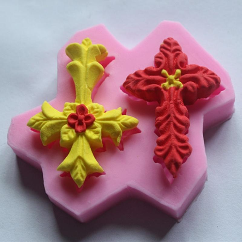 Cross Shape Silicone Fondant Mould Cake Decorating Chocolate Mold Sugarcr Cross Shape Silicone Fondant Mould Cake Decorating Chocolate Mold Sugarcr