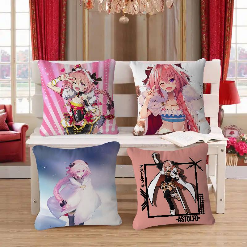 Anime Characters A-Astolfo Cushion Cover Decorative Pillow Sofa Home Decor Case Pillow Cases