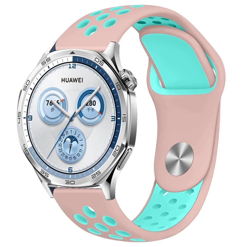 22mm 20mm 18mm Silicone Strap For Huawei Watch GT5/4/3 Pro 46mm Two-color Wristband Huawei Watch GT5 Pro 42mm GT4-5 41mm Correa