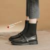 Flat Ankle Boots Autumn and Winter Socks Boots for Women All-match Knitted Stretch Boots