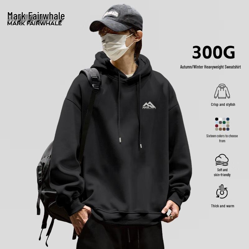 Mark Fairwhale Men's Heavyweight American Casual Hoodie
