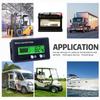 12v green backlight  waterproof display 3s  26s lithium battery and lead acid battery digital voltmeter tester Black