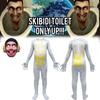 Toilet Kids Skibidi Cosplay Costume Suit Onesie Jumpsuit Mask Halloween Party