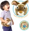 [VIAHART] Brown Rabbit Brigid Plush Toy Brown Medium Size (Approx. 25cm) Fluffy and Soothing Rabbit Toy Washable Plush Toy [Used]