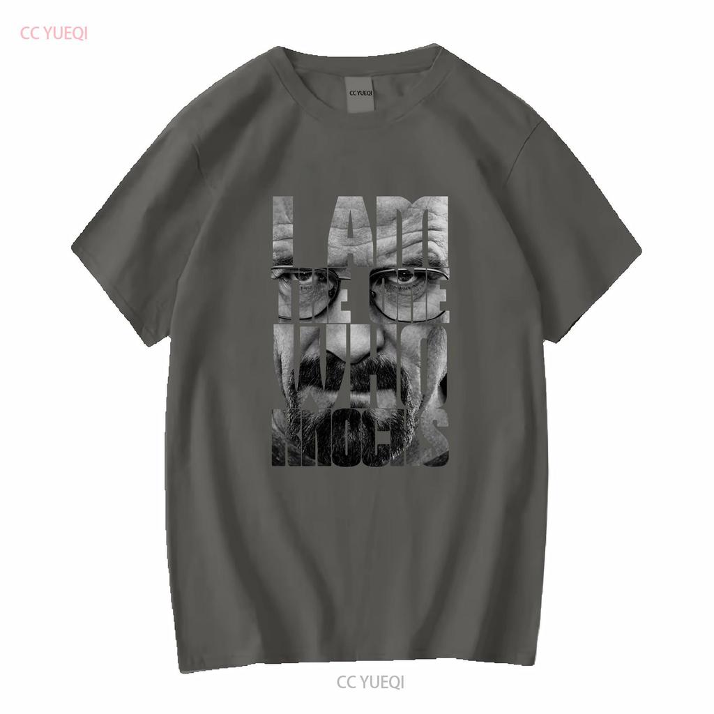 I AM THE ONE WHO KNOCKS WOMAN T SHIRT Breaking Heisenberg Walter Bad White vintage Washed Slightly homme streetwear fashion
