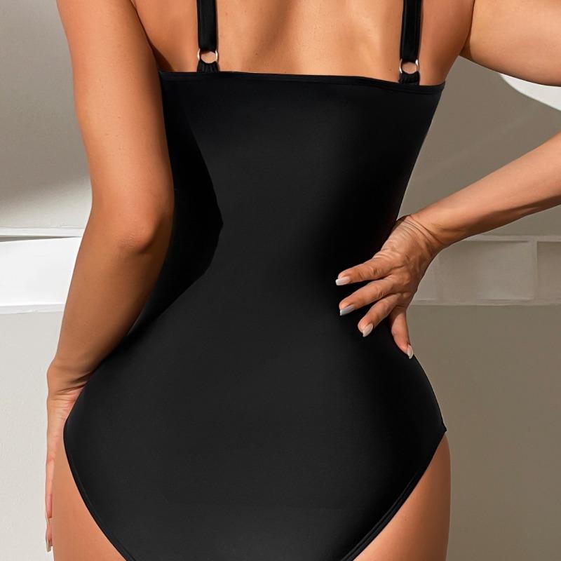 Swimsuit New Tankini Gather Slim Pleated One-piece Women's Swimsuit