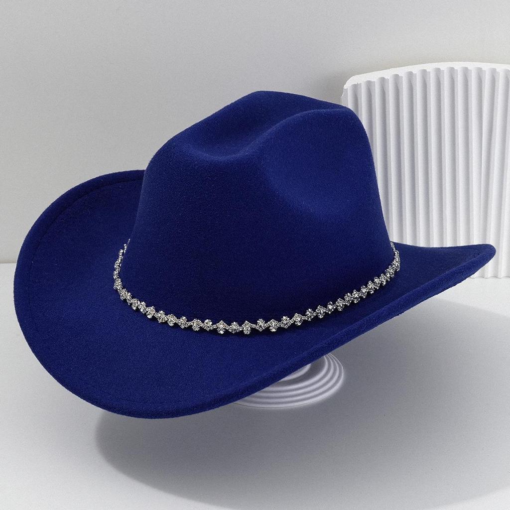 Rhinestone-Embellished Western Cowboy Hats for Men & Women, Bridal & Honeymoon Sun Hats