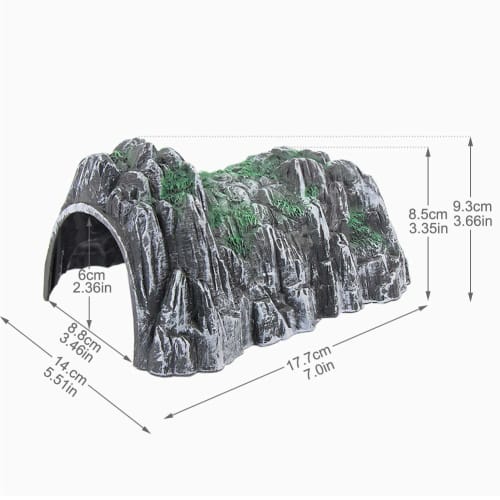 Model Cave Tunnel Model Train Track 1/150 Scale (1 Piece) for Railway Models, Building Models, Dioramas, and Scenery Collections