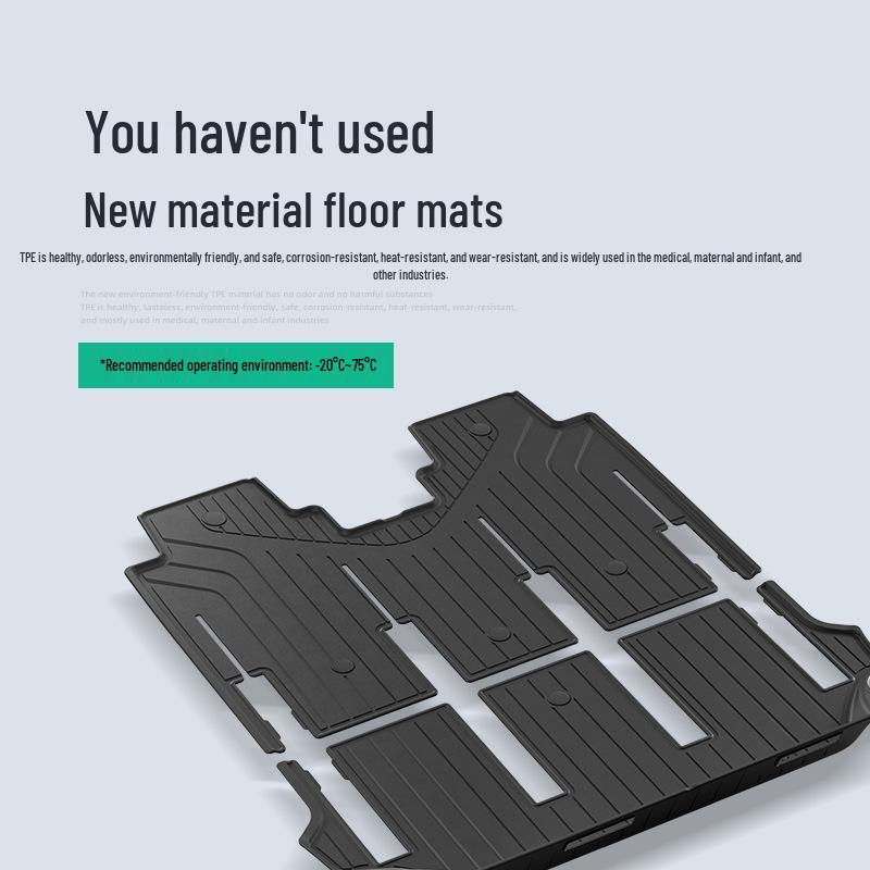 Eco-Friendly TPE Floor Mats for 2024-2025 Li Auto MEGA Car, Vehicle-Specific and Trunk Mats.