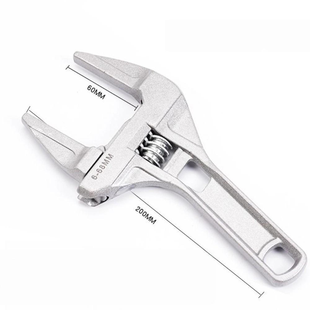 Aluminum Alloy Bathroom Wrench Adjustable Jaw Nut Removal Tool Universal Spanner  Plumbing Repair