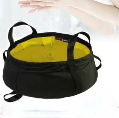 8,5L Bärbar Utomhusresor Vikbar Vikbar Camping Handfat Hink Skål Diskbänk Tvättpåse Vattenhink Ultralätt