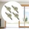 4 Pieces Push Pull Window Pulley Door Rollers Bathroom Slot Wheel Silent Sliding Doors Wheels