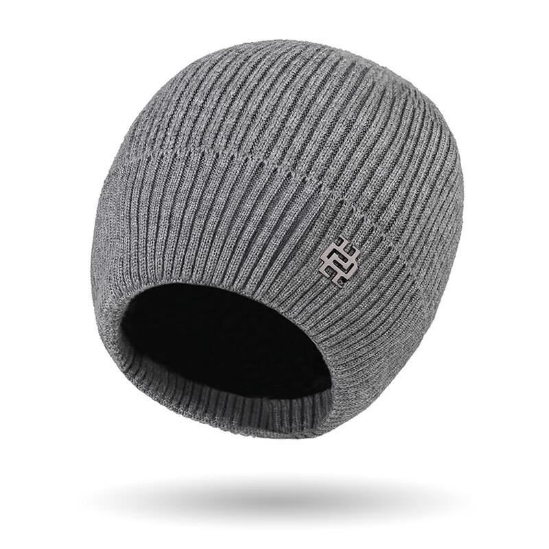 Мужская зимняя теплая вязаная шапка с ушками ZHENYUEQI Adjustable