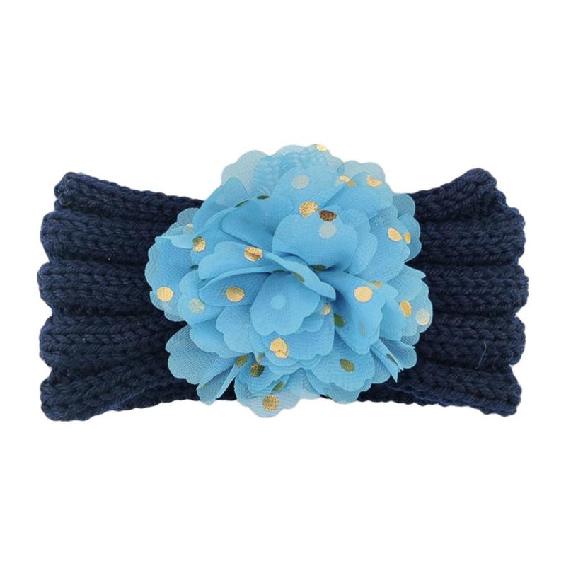 New children's, wool headband, headband, hot gold flower wool headband, baby headband hair accessories.