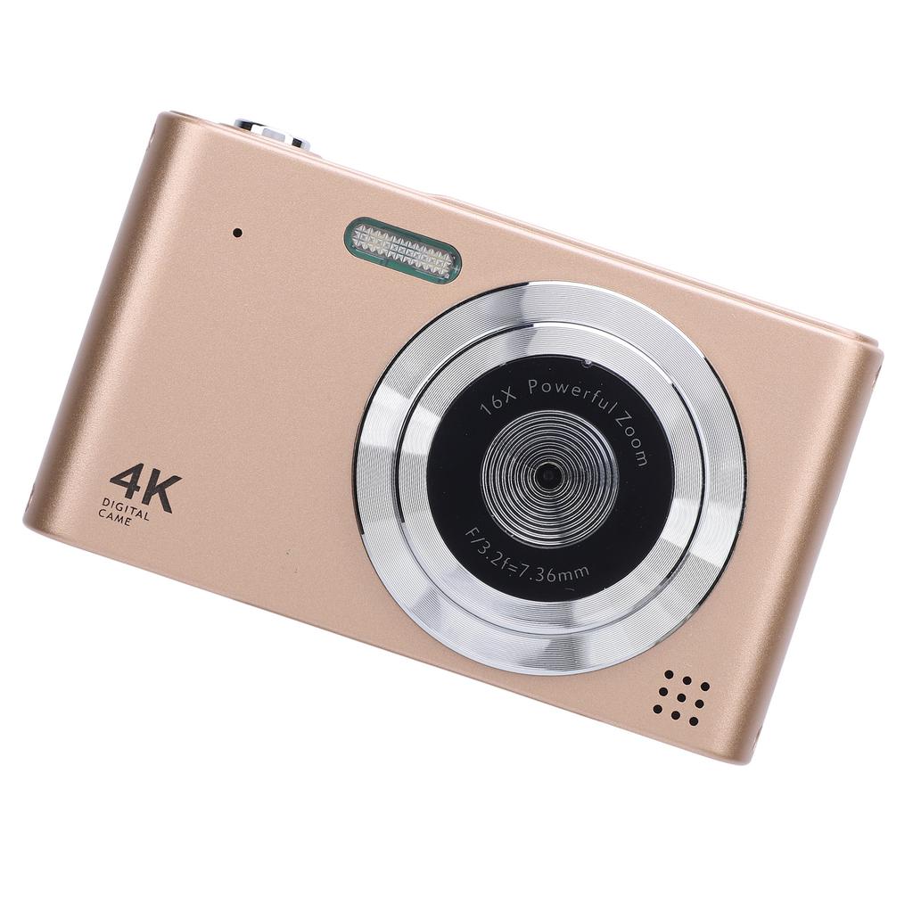Digital Camera 16x Zoom 4K 48MP 2.4 Inch   Screen Anti Shake Video Recording Compact Digital Camera for Travel with Flash