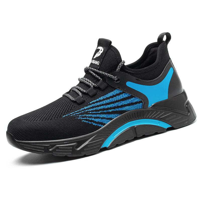 

Fashion Work Sneakers Mesh Fabric Breathable Anti Piercing Work Shoes Steel-toed Anti-crush and Anti-puncture Safety Shoes 48