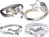Hot-selling new cute creative dinosaur shape ring, personalized Jurassic era ring