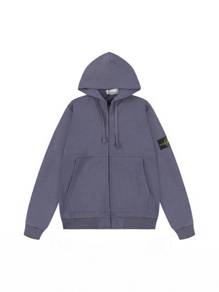 CrossSTONE Unisex Klassischer Cardigan Hoodie mit Reißverschluss