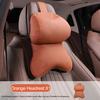 Car Neck Pillow Ergonomic Breathable Car Headrest Neck Cushion with Elastic Strap Adjustable Cervical Support Pillow for Neck Pain Relief