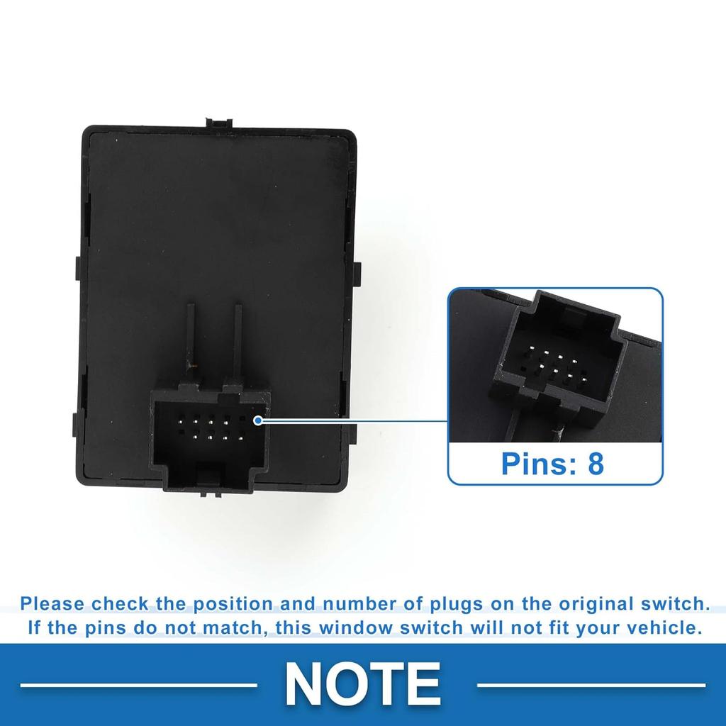 Power Window Switch No.4R3Z14529CA Window Control Switch for Ford for Mustang 2005-2009 Black