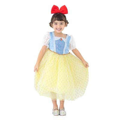 [monoii] Princess Dress Snow White Cosplay Kids Princess Costume Halloween Fancy Dress for Girls E0567-2 (120)