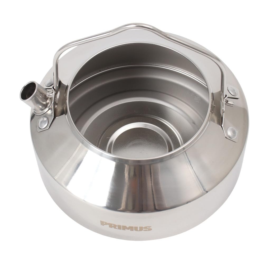 Iwatani-Primus Campfire Kettle 0.9L SS P-C743680 (Silver/FF) - Cookware for Camping and Outdoor Solo Use