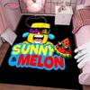 Funny S Sunny and Mel0n Pattern Carpet Rug for Living Room Bedroom,Office Areas,large Decora Mat, Durable Machine Washable Mat
