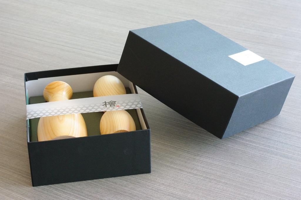 Yamako Iki Round Sake Cup Set of 3, Made in Japan, 888931, Natural