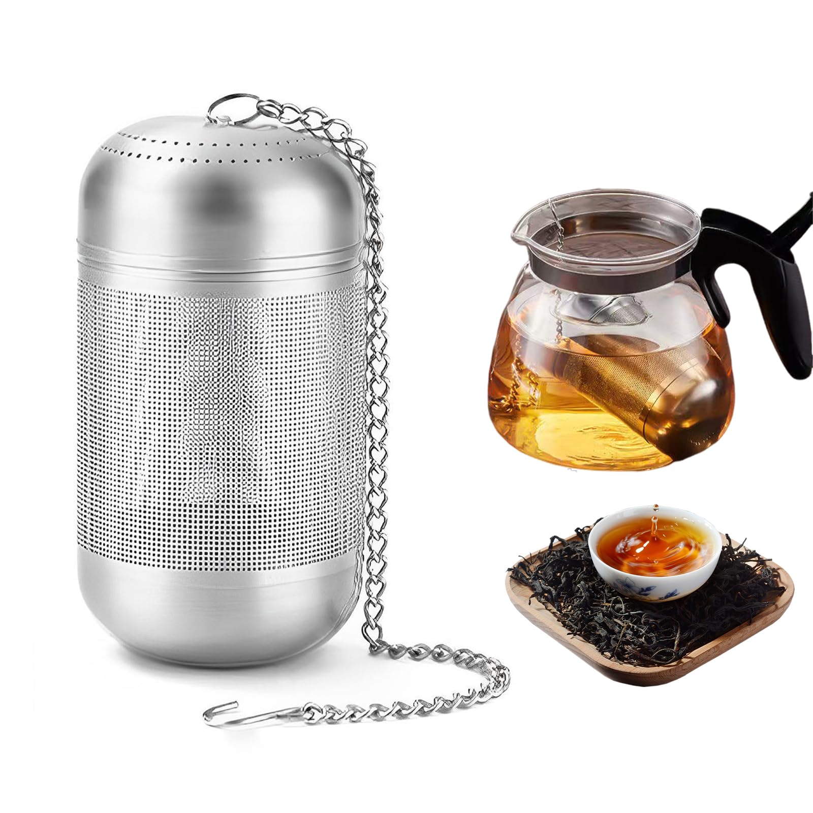 

Doyime Tea Strainer [Food-Grade Stainless Steel, Extra-Fine Mesh] Tea Strainer for Brewing and Dashi, Heat-Resistant, Rust-Resistant,
