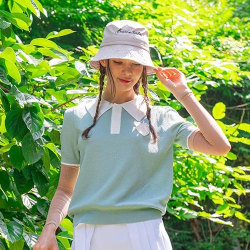Venezia 12 Waffle Color Block Short Sleeve Sky Blue Free