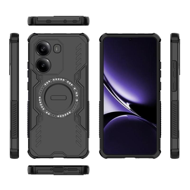 Magnetisk Luksus Armor Støtsikkert Deksel For Poco X7 Pro Capas Luksusfarge Hardt Støtsikkert Sirkulært Magnetisk Xiaomi Poco X7 Pro