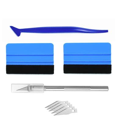 Cluoling Car Wrapping Folie Anwendungs-Werkzeugset Car Wrapping Werkzeugset Carbonfolie Aufkleben