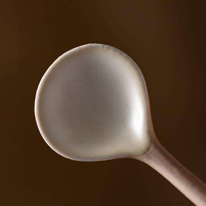 Long Handle Sugar Spoons Ceramic Seasoning Spoon Household Kitchen Dessert Spoons Coffee Stirring Spoon Coffeeware Tableware