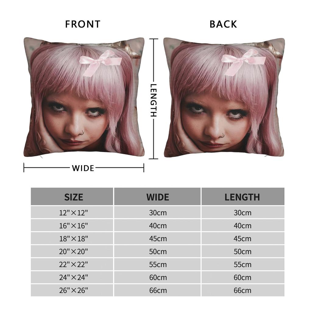 Melanies Martinez Hades Album 2026 Pillow Covers Accessories Soft Cushion Cover Decorations Pillow Case Cover Chair Multi-Size