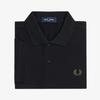 [M6000] Plain Fred Perry Shirt - Black/Laurelis Green Afpm2G36000-13C
