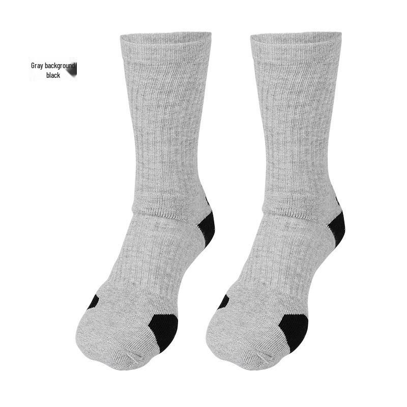 Thickened Non-Slip Mid-Calf Terry Socks: Warm, Breathable, Sweat-Absorbing Socks for Men and Women - Perfect for Outdoor Sports and Running