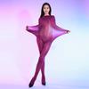 Plus Size Sexy Shiny Bodysuits Women Smooth Bodystockings Jumpsuits High Elastic Catsuits Erotic Lingerie Pole Dance Sex Game Sm