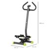 Twister Stepper, Máquina de Step con Resistencia Ajustable, Pantalla LCD - Gris