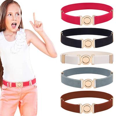 Fashion Dress Decoration Adjustable Waistband Elastic Belts Opposite Buckle Waist Belt