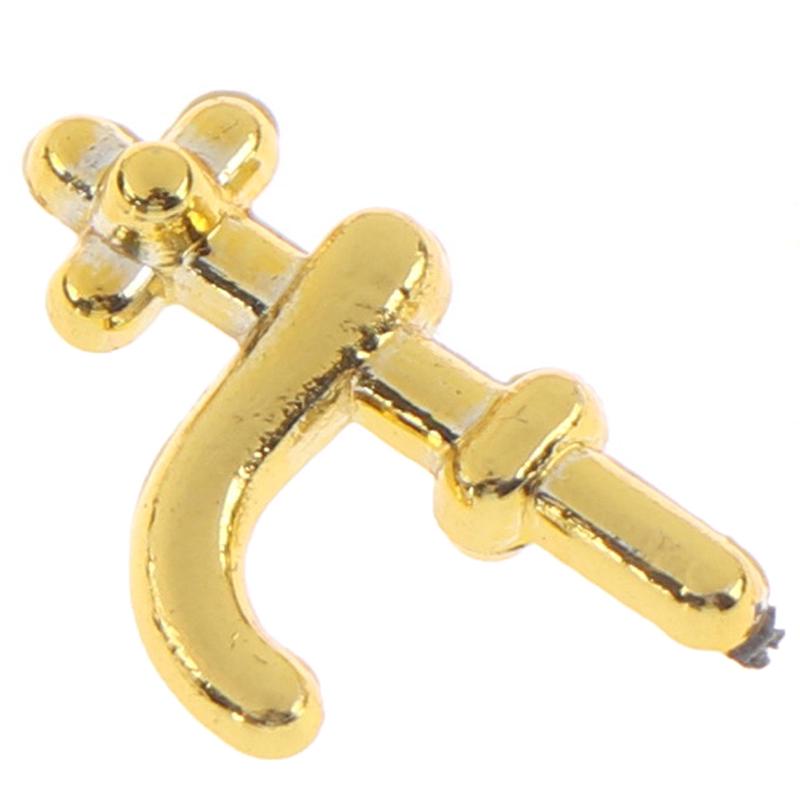 12Pcs 1:12 Dollhouse Miniature Wash Basin Water Tap Faucet Furniture Accessories