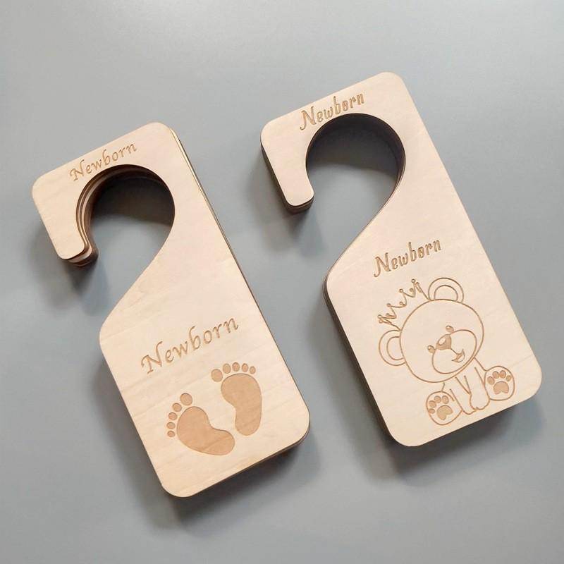 Wooden Baby Closet Dividers & Milestone Cards for Newborns