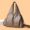 Tragetasche, Retro Weiches Leder Lässige Ein-Schulter-Tasche, Große Kapazität, Einfache und Vielseitige Pendler-Freizeittasche