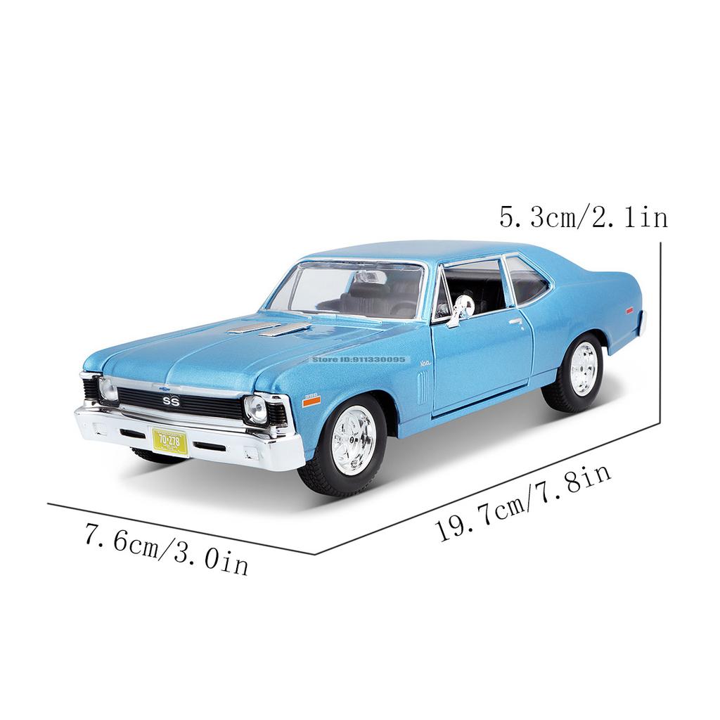 Maisto 1:24 1970 Chevrolet NOVA SS Alloy Car Model Die-casting Static Precision Model Collection Gift Toy Tide Play
