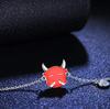 Twelve Zodiac Bracelet Red String Women's Sterling Silver S925 Chinese Style Ox Year Animal Year