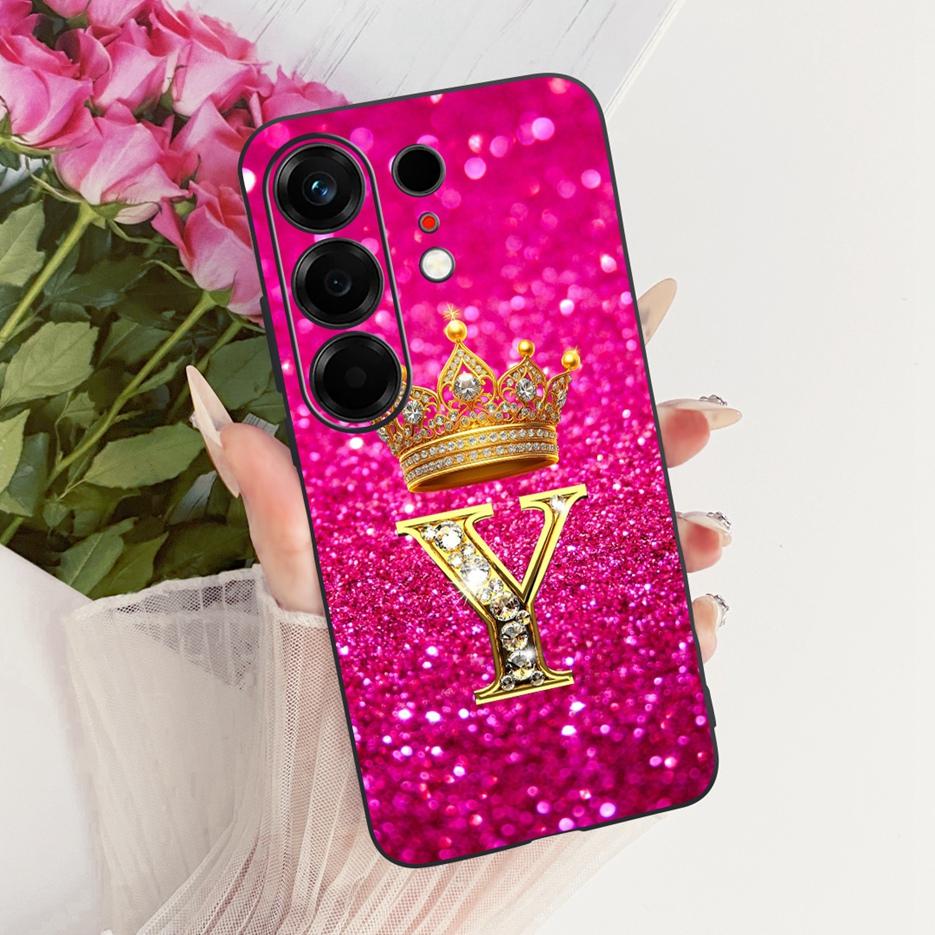 For Tecno Camon 50 4G Case CN5 Luxury Crown Letters Cover Soft TPU Phone Case For Tecno Camon 50 Pro 4G CN5c Camon50 Fundas Bags